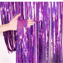 cortina tornasol morado