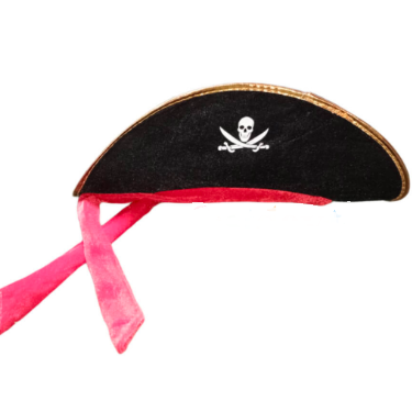 gorro pirata tela niño