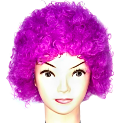 peluca afro morada 
