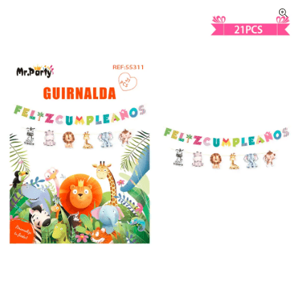 Guirnaldas de animales 21pcs