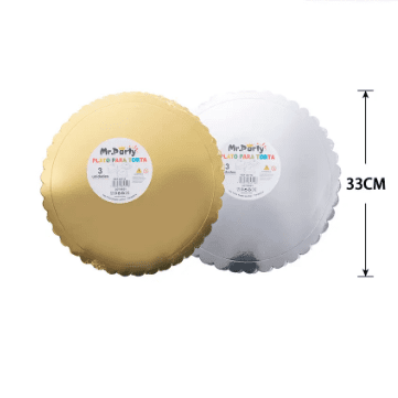 Bandeja base ondulada de cartón 3pcs