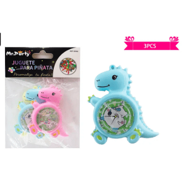 Juguetes para piñata cronómetro de dinosaurio 3pcs