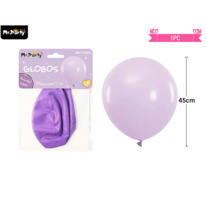 Globo de látex color pastel morado