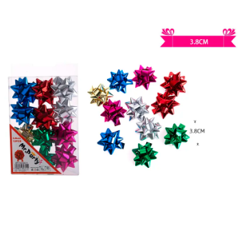 Lazos estrella para regalo 12pcs