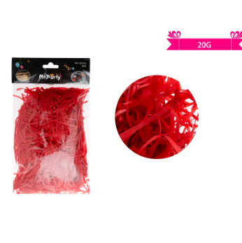 Relleno de papel rojo 20g