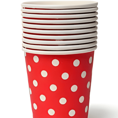 vasos lunares fucsia (10 unds.)