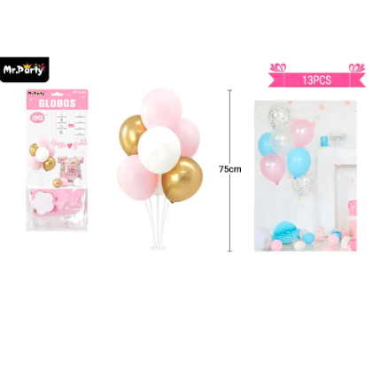 Set de globos con base baby shower 13pcs