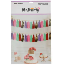 Guirnaldas tassel 3m multicolor