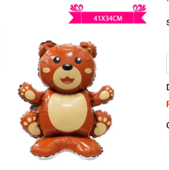 Globo metálico oso