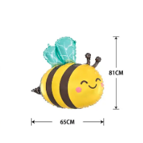 Globo metálico abeja