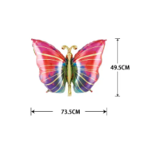 Globo metálico mariposa