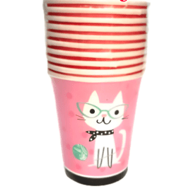 vasos gatita (10 unds)