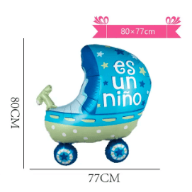 Globo metálico baby shower es un niño