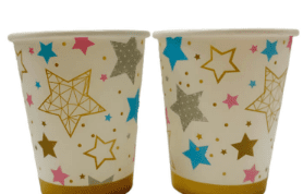 vasos estrellas  (10 unds)