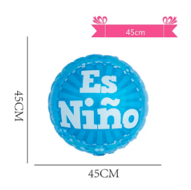 Globo metalizado baby shower es niño