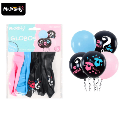 Globos de látex Niña o Niño mate 30cm 5pcs