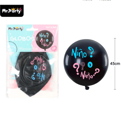 Globos de látex niño o niña