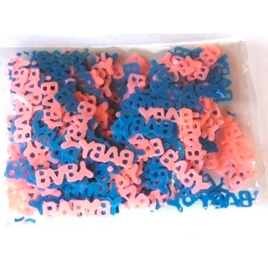 confetti-baby shower -letras baby mix 
