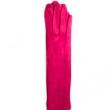 guantes  metalizado fucsia