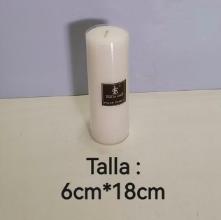 columna cera blanca