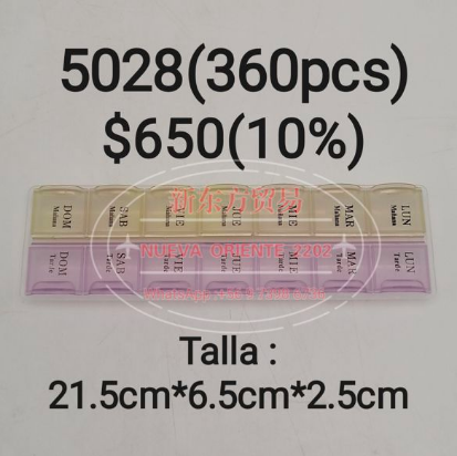 pastillero de doble fila