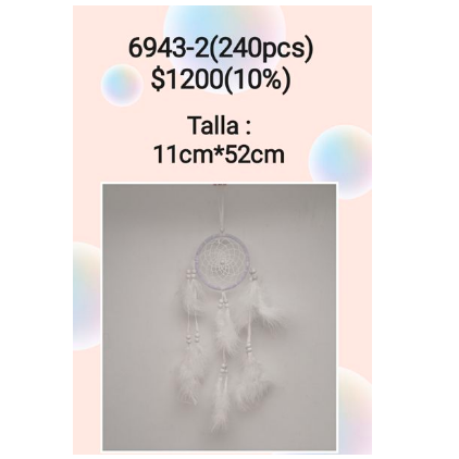 atrapasueños peluche blanco