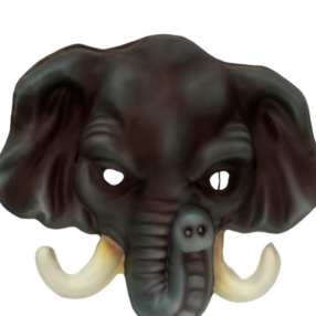 mascara elefante -goma eva 