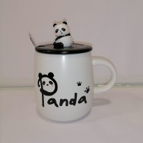 tazon panda  c/ tapa y cuchara 