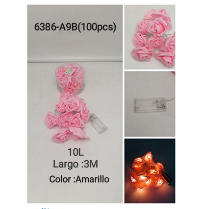 lampara rosa calida