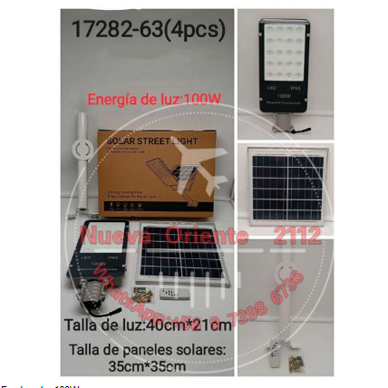 farola solar 100w