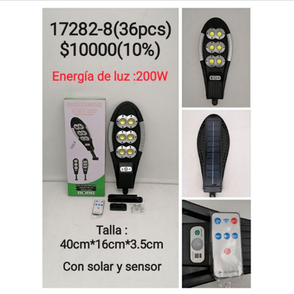 farola baojian 67 focos 200w
