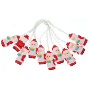 Luces navideñas de papá noel