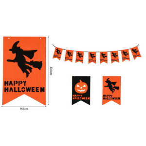 Halloween tira de bandera